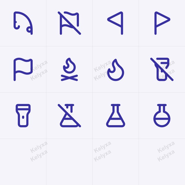 Travel Icon Pack — 12 icons