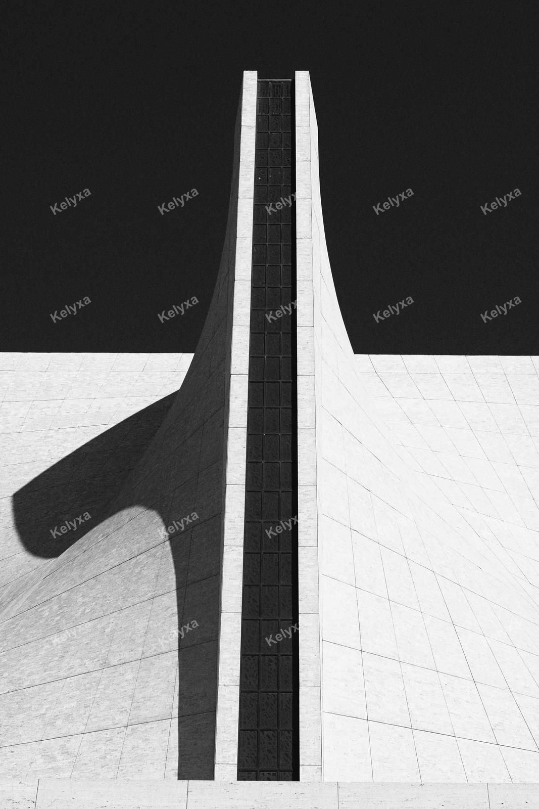 Monochrome Modernist Facade Angles