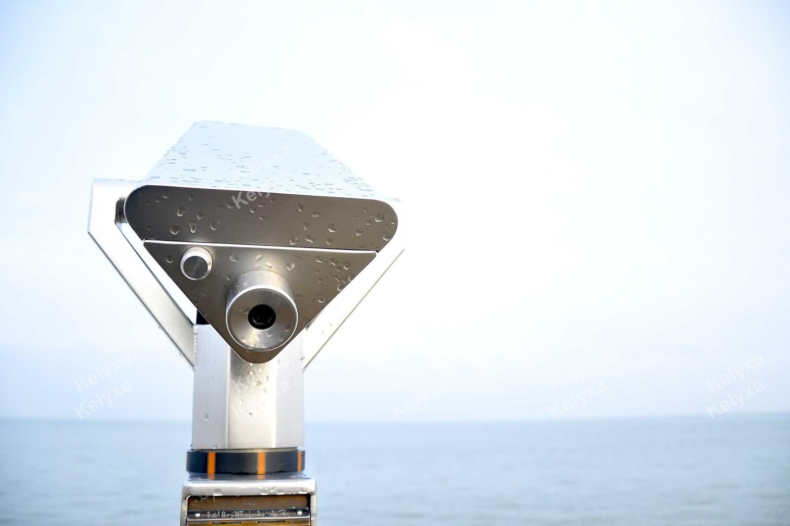 Coin-Operated Viewer Facing The Sea