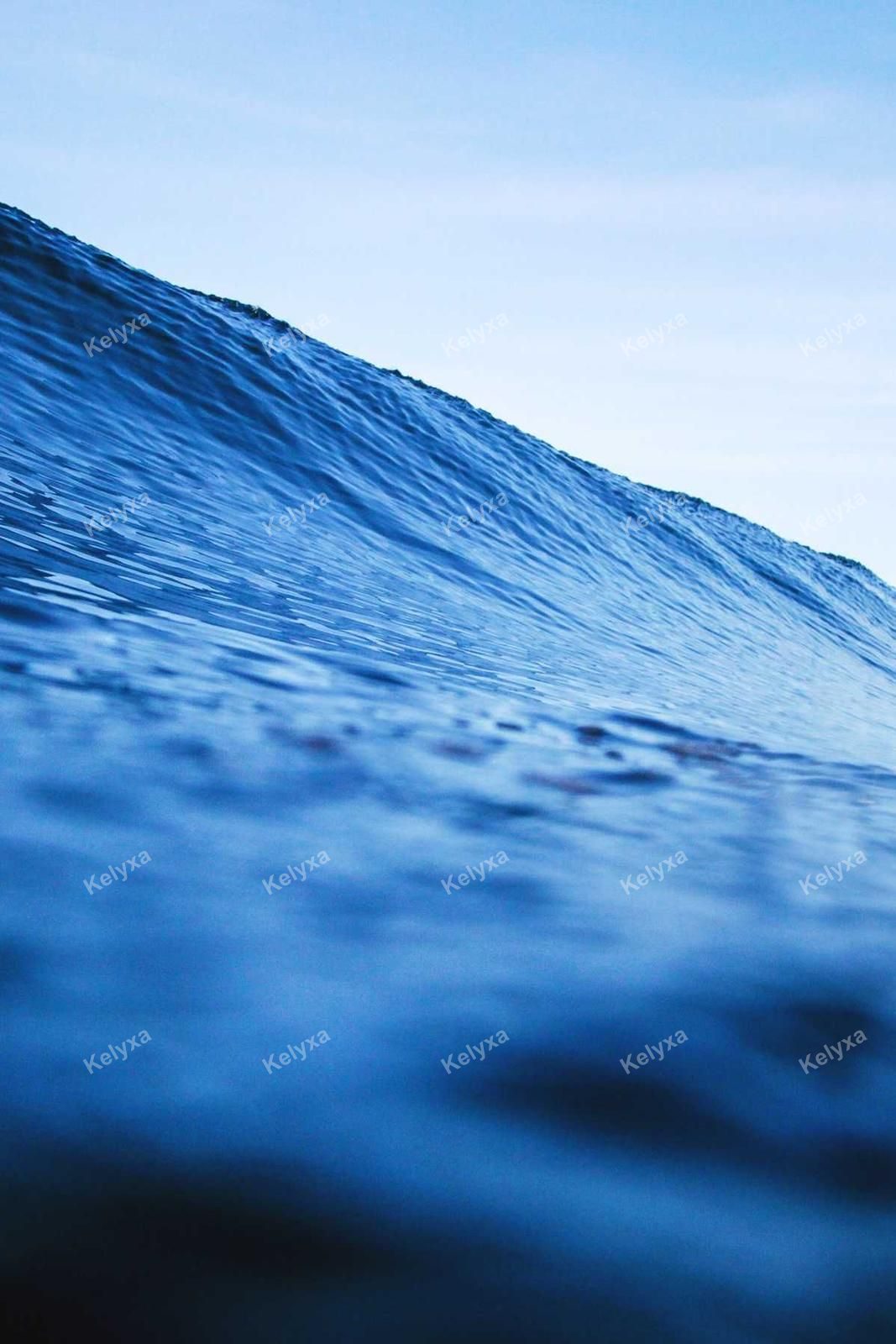 Ocean Wave Crest Closeup