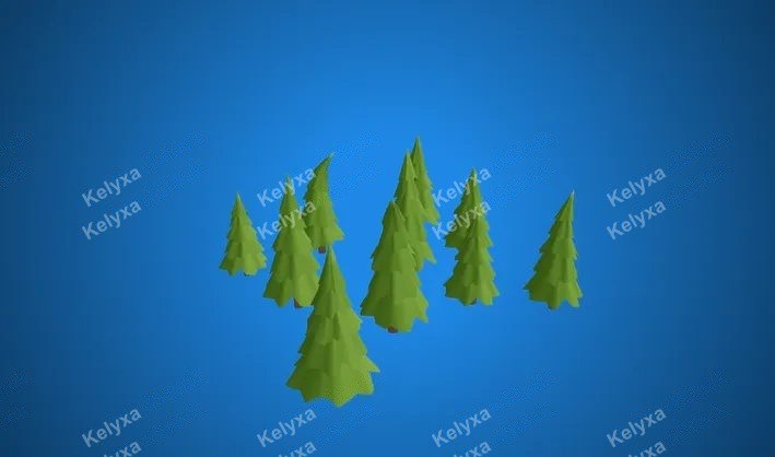 Pine Trees 3D Model