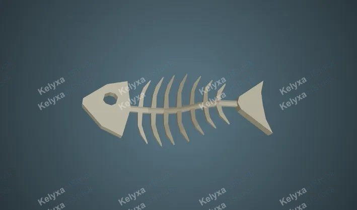 Fish Bone Printable 3D Model