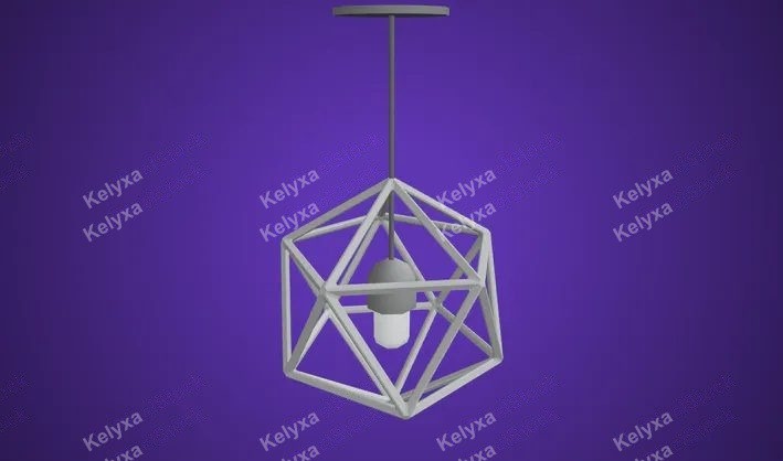 Light Icosahedron CAD Model