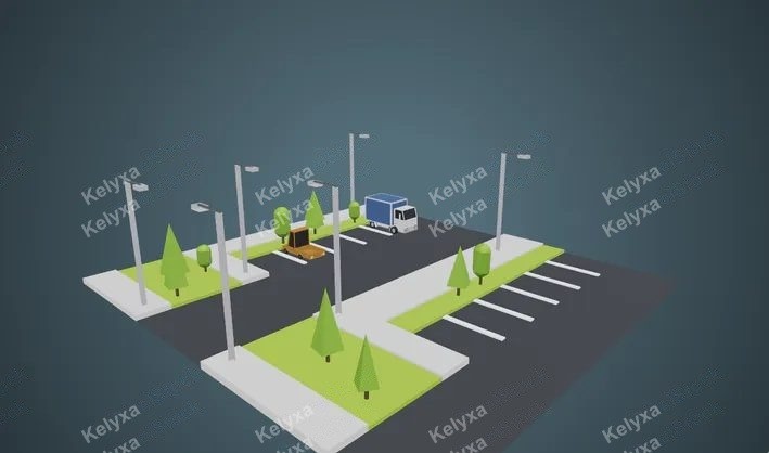 Parking Lot Printable 3D Model