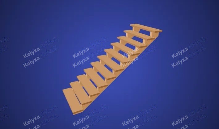 Stairs Open Printable 3D Model