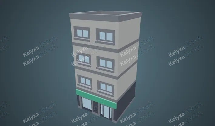 Large Building Printable 3D Model