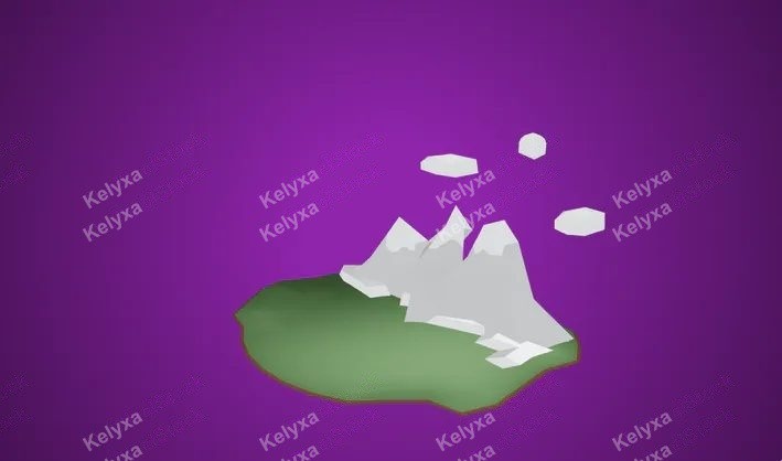 Mountain scene CAD Model