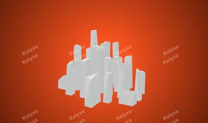 Geometric City Printable 3D Model