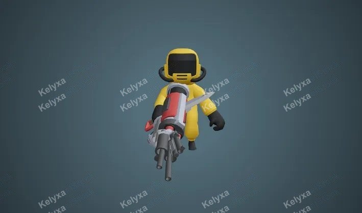 Character Hazmat Printable 3D Model