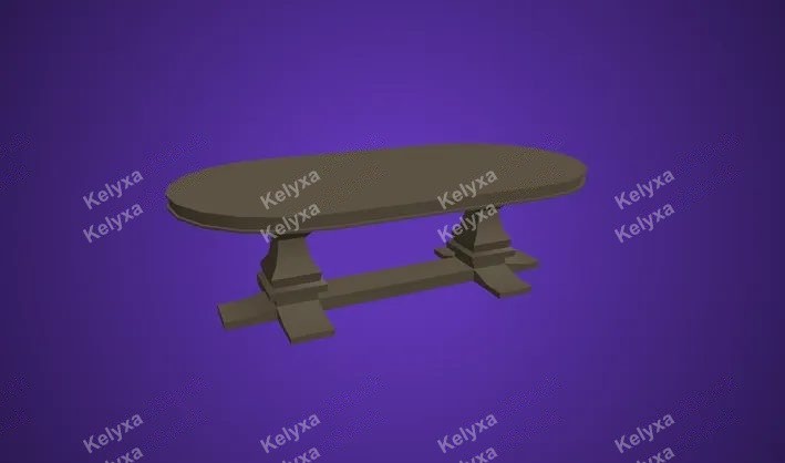 Table Round Large CAD Model