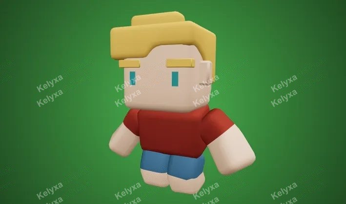 Cube Guy Character Printable 3D Model