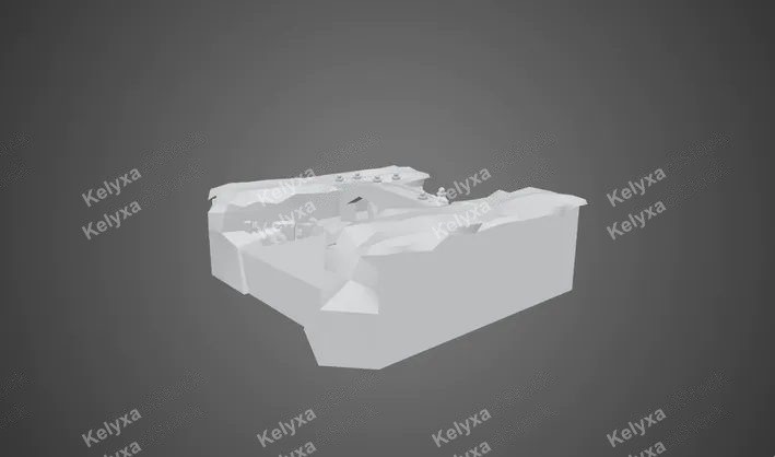 Rock bridge and environment CAD Model