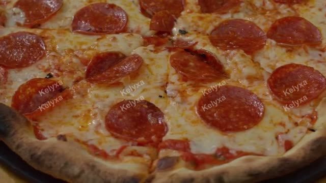 Pepperoni Pizza Closeup